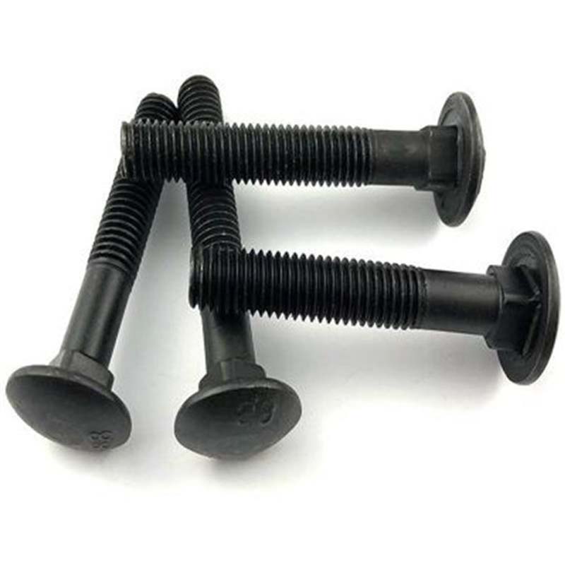 Black Cup Head Square Neck Bolt
