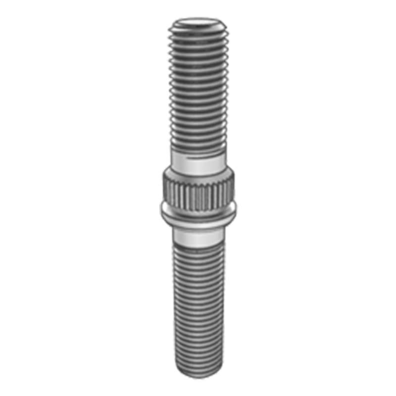 Dubbel Ended Wheel Stud med räfflad