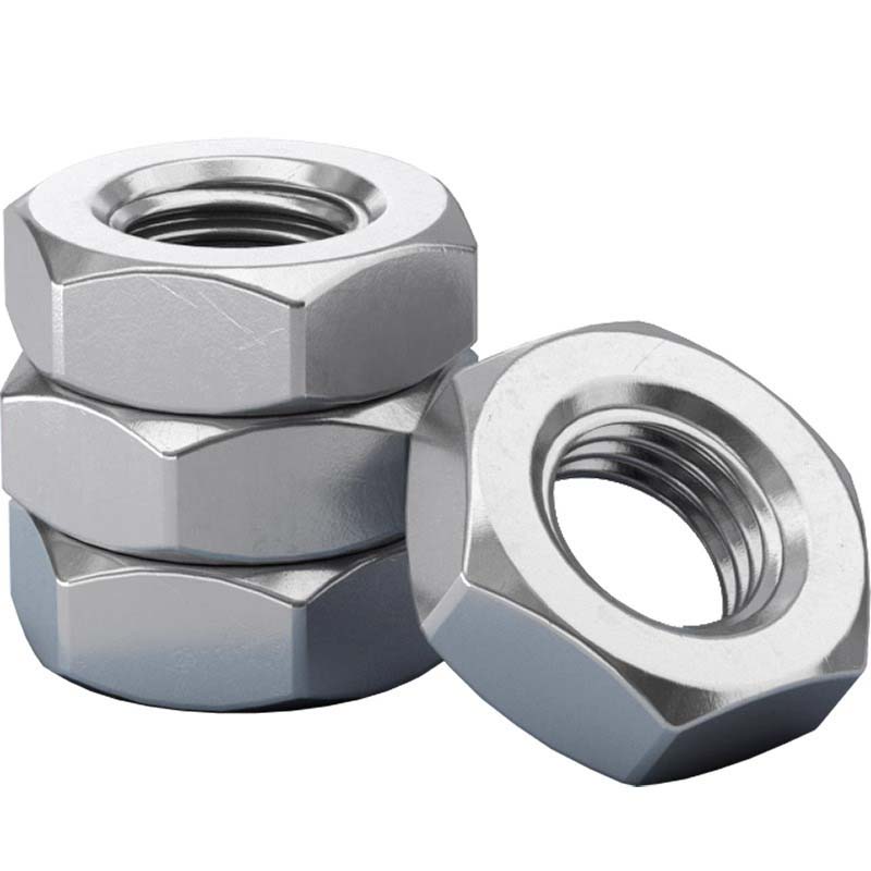 Färdig liten hexagon tunn mutter