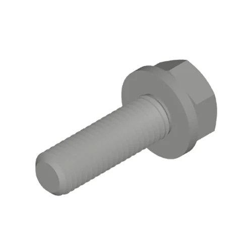Hexagonhuvudbult och vanliga brickmonteringar