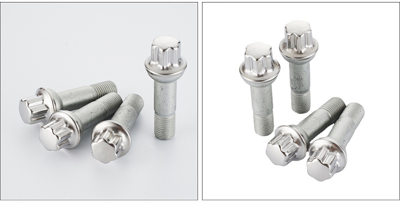 Hexalobular head bolt with small flange