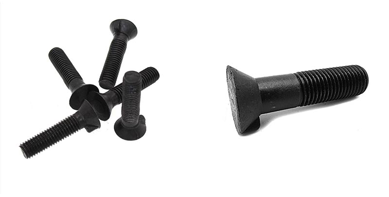 Flat countersunk nib bolts