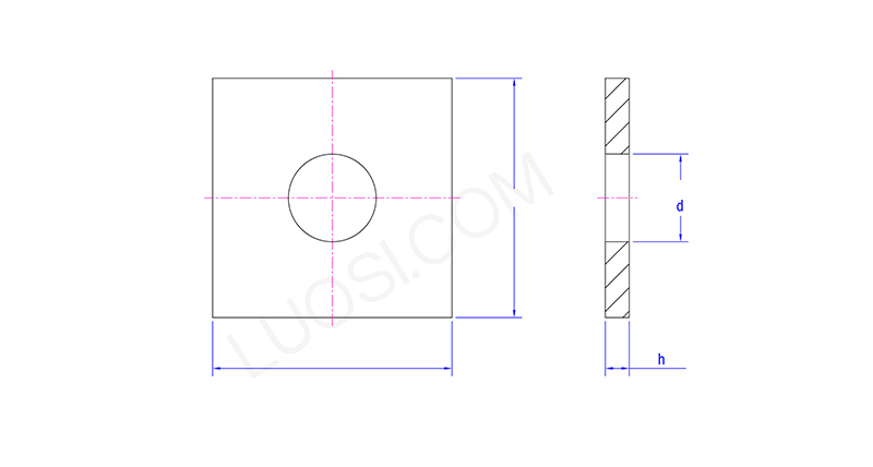 Corrosion Resistant Square Washer