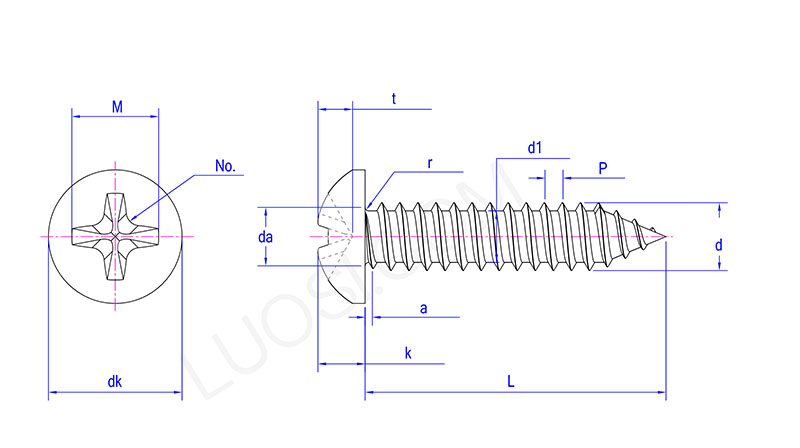 DIN 7981 Self Tapping Screws