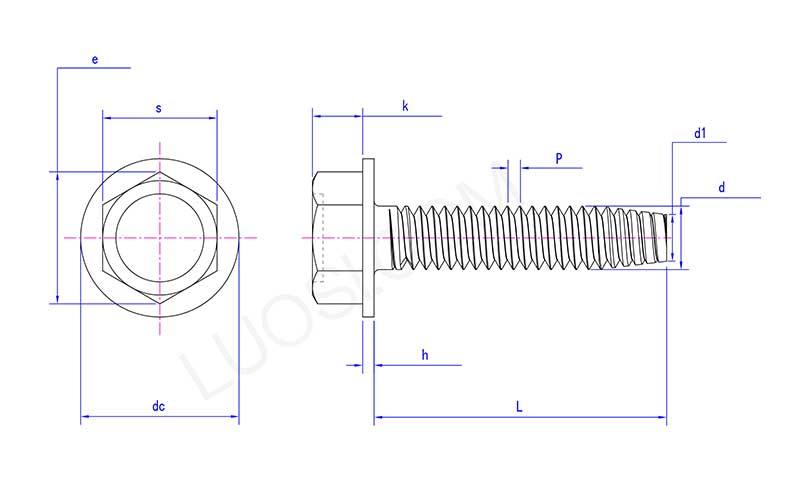 Hexagon Flange Self Tapping Concrete Anchor Bolt Hexagon Flange Self Tapping Concrete Anchor Bolt