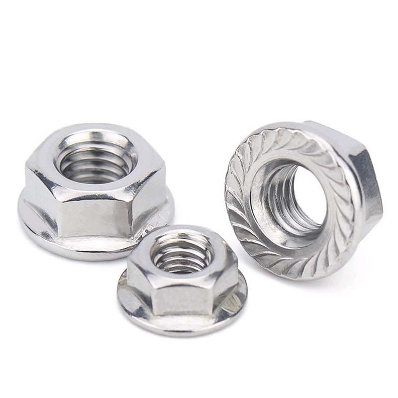 Stor hexagonflänsmutter