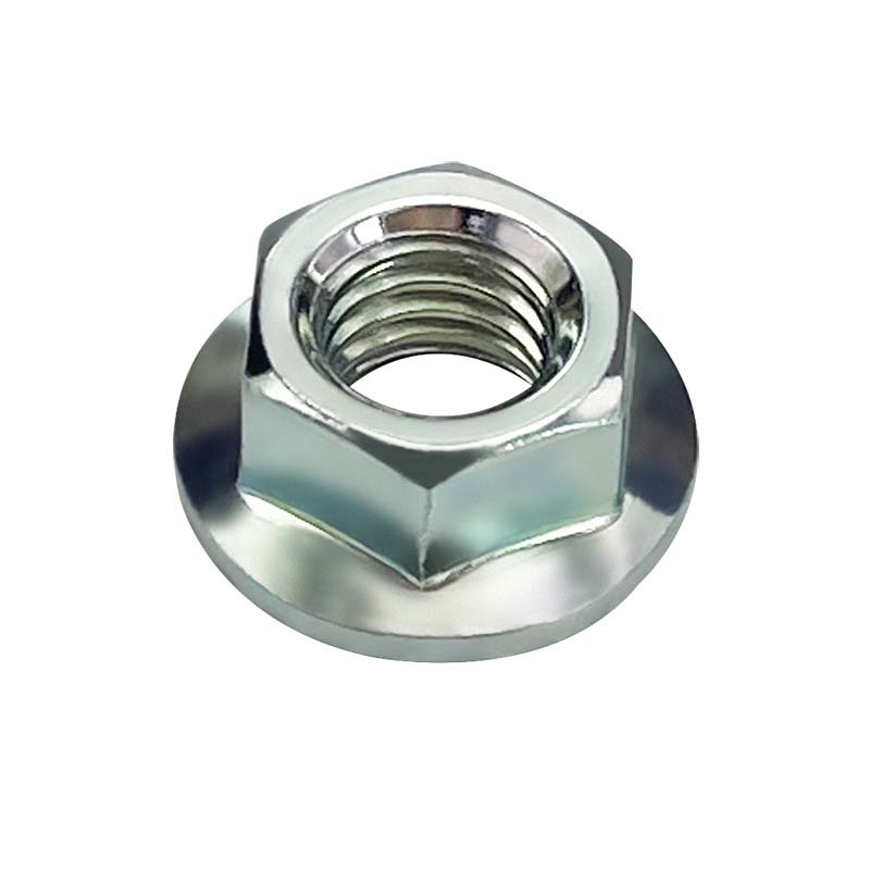 Hexagon nötter med fläns